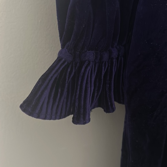 Vintage 80s R. Michael Alan Deep Purple Velour Dressing Gown Sz M - Picture 4 of 5